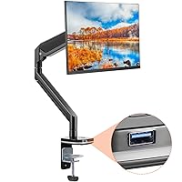 VEVOR Single Monitor Mount with USB, Supports 13