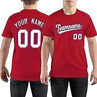 Custom Baseball T-Shirt Jersey-Design Your Own Shirts Personalized Printed Name Number for Men Women Youth