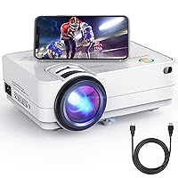 Wi-Fi Mini Projector 3Stone A5 6500 Lux Portable Movie Projector with 1080P Supported, Wireless Screen Mirroring, Blue-ray Glass Lens, Outdoor Multimedia Video Projector Support TV Stick, PC, PS4, AV