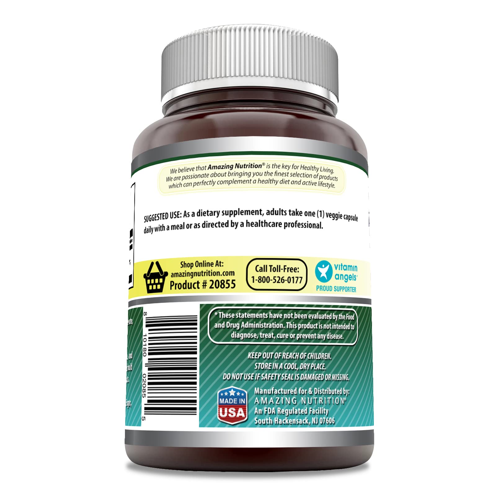 Amazing Formulas Biotin 10000mcg 200 Veggie Capsules Supplement | Non GMO | Gluten Free | Made in USA | Suitable for Vegetarians