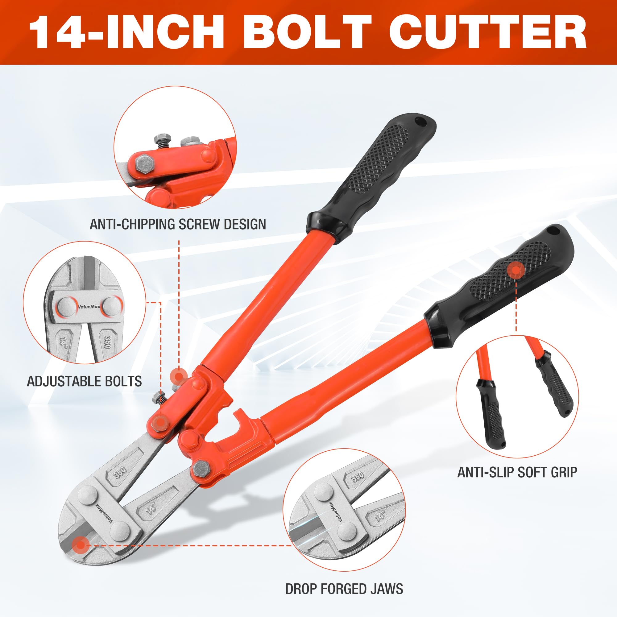 ValueMax Bolt Cutter Pliers Set, 3-Piece Heavy Duty Bolt Cutters, 14