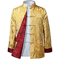 Men Chinese Dragon Shirt Kung Fu Coats China Year Tang Suit Traditional Chinese Clothing For Men Jackets Hanfu Men