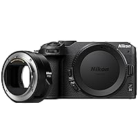 Nikon Z 30 with FTZ II Adapter | Our Most Compact, Lightweight mirrorless Camera with Adapter for Using Nikon DSLR Lenses | Nikon USA Model