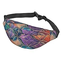 Fanny Pack For Men Women Casual Belt Bag Waterproof Waist Bag Beautiful Color Running Waist Pack For Travel Sports