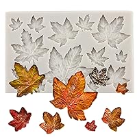Tree Leaf Silicone Mold Maple Leaf Fondant Mold For Cake Decorating Cupcake Topper Candy Chocolate Gum Paste Polymer Clay Set Of 1