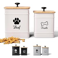 Dog Treat Container Airtight Set of 2 - 8x6