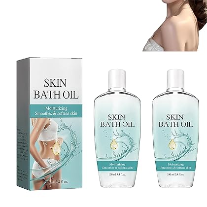 ZQDXSYN Skin Bath Oil，Skin Original Bath Oil for Women，Original Skin Bath Oil ，Skin Original Scent Bath Oil, Moisturizing Smoothes & Softens Skin (2pcs)