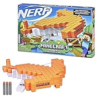 Nerf Minecraft Pillager's Crossbow Dart-Blasting Crossbow, Real Crossbow Action, Includes 3 Official Elite Darts 42787 Multicolor