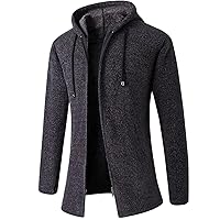 Plus Cashmere Cardigan Coat Sweater Male Korean Version of The Trend in Autumn and Winter Long Sweater