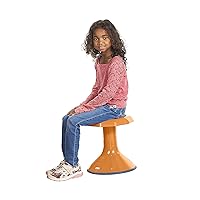 ECR4Kids ACE Active Core Engagement Wobble Stool, 15-Inch Seat Height, Flexible Seating, Orange