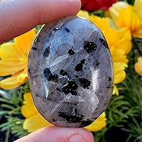 Tourmalated Quartz, Also Called rutilated Quartz Polished Soap Stone Natural Healing Metaphysical Chakra Crystal Gemstone Specimen - #2