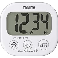 Tanita TD426WH Kitchen Study Study Timer Washable Large View Timer White 3.3 x 3.1 x 0.9 inches (8.4 x 7.8 x 2.2 cm)