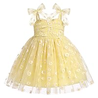IMEKIS Toddler Baby Girl Birthday Princess Dress Shiny Confetti Boho Rainbow Cake Smash Photo Shoot Outfit for 1-6T