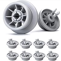Universal Dishwasher Wheels [8 Pack] - Suitable for Many Bosch & Siemens Models - Replacement Basket Wheel Parts - Durable & Long-Lasting