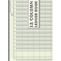 13 Column Ledger Book: 13 Column Accounting Ledger Book for Small Business, Personal Finance and Bookkeeping - 11.69”x8.5” Horizontal Layout - 110 Pages ( Analysis Log ) 13 Column Ledger Book: 13 Column Accounting Ledger Book for Small Business, Personal Finance and Bookkeeping - 11.69”x8.5” Horizontal Layout - 110 Pages ( Analysis Log ) Paperback