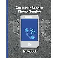 Customer service phone number record book: Customer service phone number notebook for office use keeps track of important information like your name address email address and phone number.