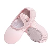Stelle Canvas Ballet Shoes Toddler Girls Ballet Slippers No-Tie Boys Dance Shoes