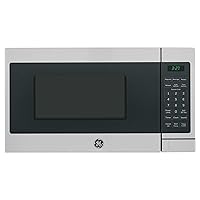 GE JEM3072SHSS Microwave Oven Cubic Feet Capacity, 700 Watts | Kitchen Essentials for The Countertop, 0.7 Cu Ft, Stainless Steel