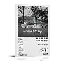 MOOOY NLE Poster Choppa Cottonwood 2 Album Cover Canve Posters for Room Aesthetic Decorative Painting Wall Art Living Room 12x18inch(30x45cm)