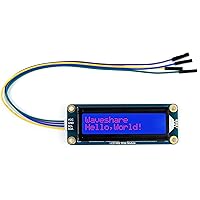 waveshare for Arduino Raspberry Pi/Pi Pico Jetson Nano, LCD1602 RGB Module 16x2 Characters up to 16 Million Colors Adjustable RGB Backlight Color I2C Interface 3.3V/5V