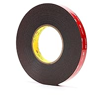 3M VHB Tape 5952 Double-Sided Acrylic Foam Tape - Heavy Duty, Industrial Mounting Tape - 3/4 inch width x 15 yards length, 45 mil thick - Black