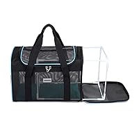 Frame Soft Surface pet Carrier, cat, Dog and Rabbit Airline-Approved pet Transport Carrier, Non-Collapse Deformation and Safety Special Zipper Hook Design.