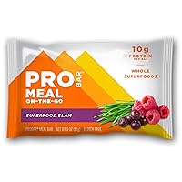Meal Bar, Superfood Slam, Non-GMO, Gluten-Free, Healthy, Plant-Based Whole Food Ingredients, Natural Energy (9 Count)