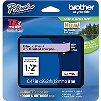 Brother Genuine P-touch TZE-MQF31 Tape, 1/2