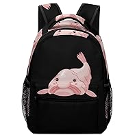 Cute Blob Fish Blobfish Lightweight Travel Backpack for Unisex Casual Laptop Bookbag for Camping