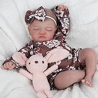 CHAREX Realistic Newborn Baby Dolls - 18 inch Cloth Body Lifelike Baby Girl Doll Toy for Kids Age 3+