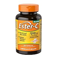 Ester-C® 500 mg with Citrus Bioflavonoids Capsules 120 Count (Pack of 1)