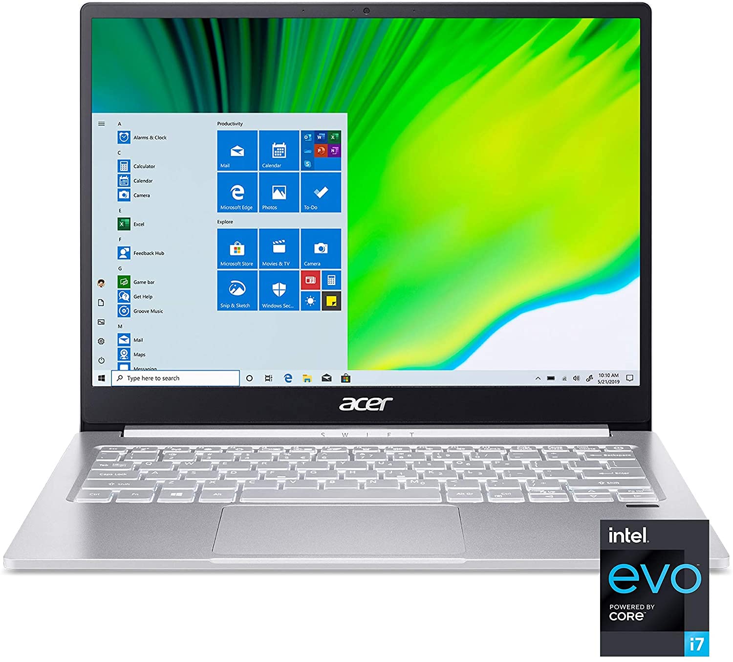 Acer Swift 3 13 Laptop, Intel 4-Core i7-1165G7, 13.5
