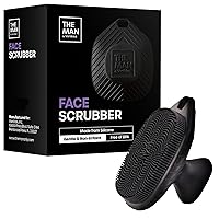 The Man Face Scrubber - Silicone Face Scrubber for Men - Gentle Exfoliator Face Massager - Flex Face Brush for Men - Removes Dead & Dry Skin - Face Care Grooming - Facial Cleansing Brush (1 Pack)