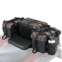 KEMIMOTO ATV Storage Bags with Cooler Bag, 76L Large ATV Bags Rear Rack Bag, Upgraded 4 ATV Cargo Rear Seat Bags Compatible with Polaris Sportsman Fourtrax Can-Am Kawasaki Arctic Cat CFMOTO