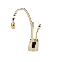 Contemporary Instant Hot and Cold Water Dispenser - Faucet Only, French Gold, F-HC1100FG