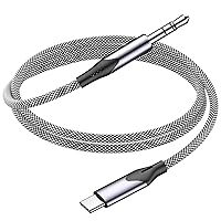 [MFi Certified] Aux Cord for iPhone 15, 3.3ft USB Type C to 3.5mm Headphone Jack Aux Audio Adapter Cable for iPhone 15/15 Plus/15 Pro/15 Pro Max, iPad Pro/Air/Mini, Galaxy S24/S23/S22/S21
