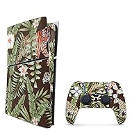MightySkins Skin Compatible with Playstation 5 Slim Digital Edition Bundle - Tiger Jungle | Protective, Durable, and Unique Vinyl Decal wrap Cover | Easy to Apply | Made in The USA