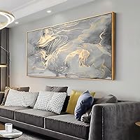 Wall Art Abstract Canvas Painting Gray Wall Decor Fluid Ink Modern Artwork for Living Room Bedroom Dining Room Home Office Decor 30