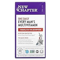 New Chapter Every Man's One Daily Multivitamin, Whole Food multivitamin for Men 2 x 48 Pack