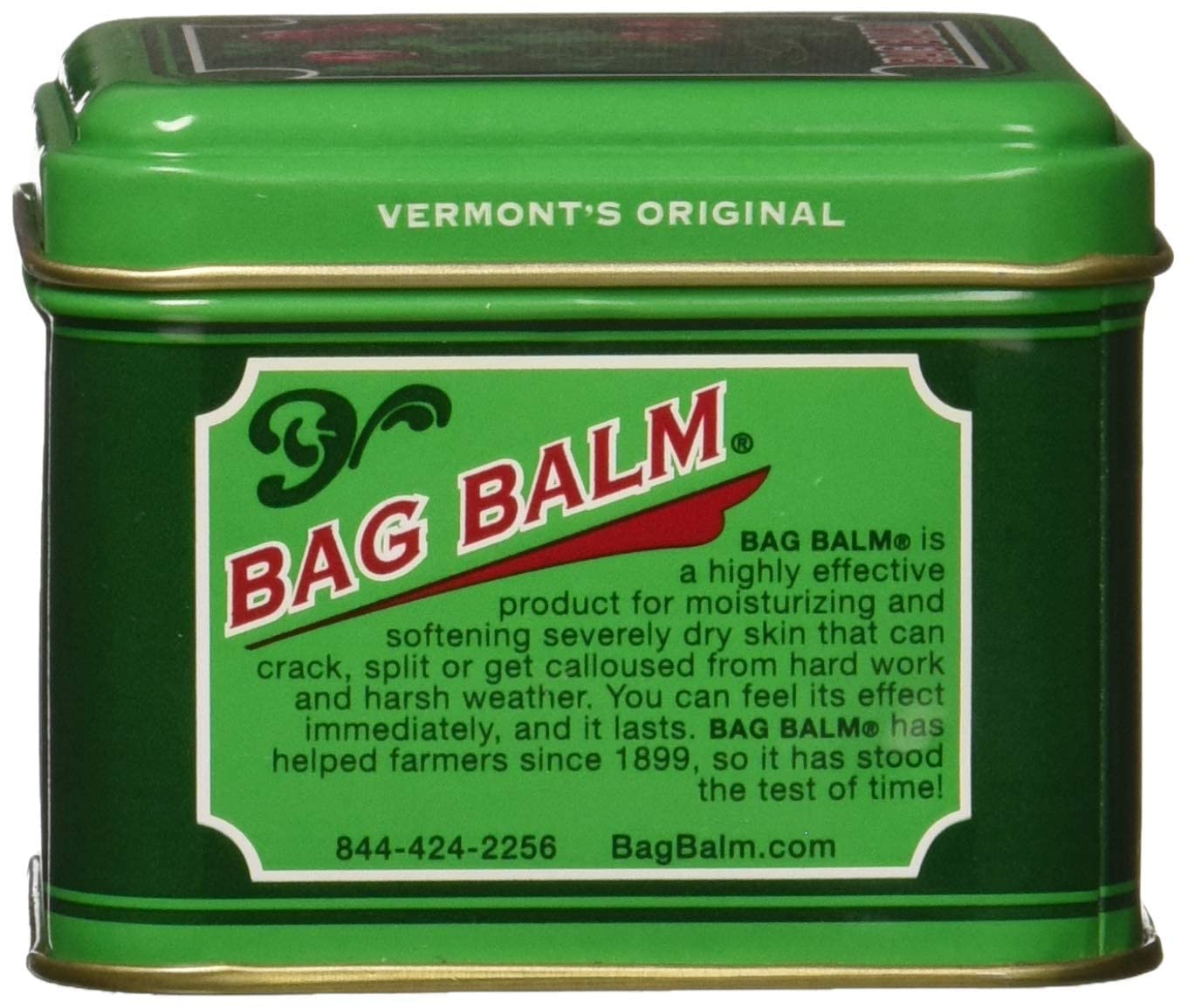 Bag Balm Vermont's Original Hand Moisturizer, Hand Balm for Dry Skin, Cracked Hands, Heels & Dry Hands Treatment, For Dogs and More Ointment, Dry Skin Lotion - 4oz Tin, 1 Pack