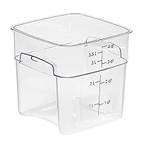 Cambro FreshPro 4Qt Food Storage Container in Clear for Industrial and Kitchen Use, Pantry Organization and Food Freshness