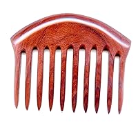 Detangling Wooden Comb Ten Tooth Hand Carved