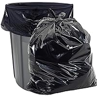 42 Gallon 2 MIL Black Heavy Duty Trash Bags - 34