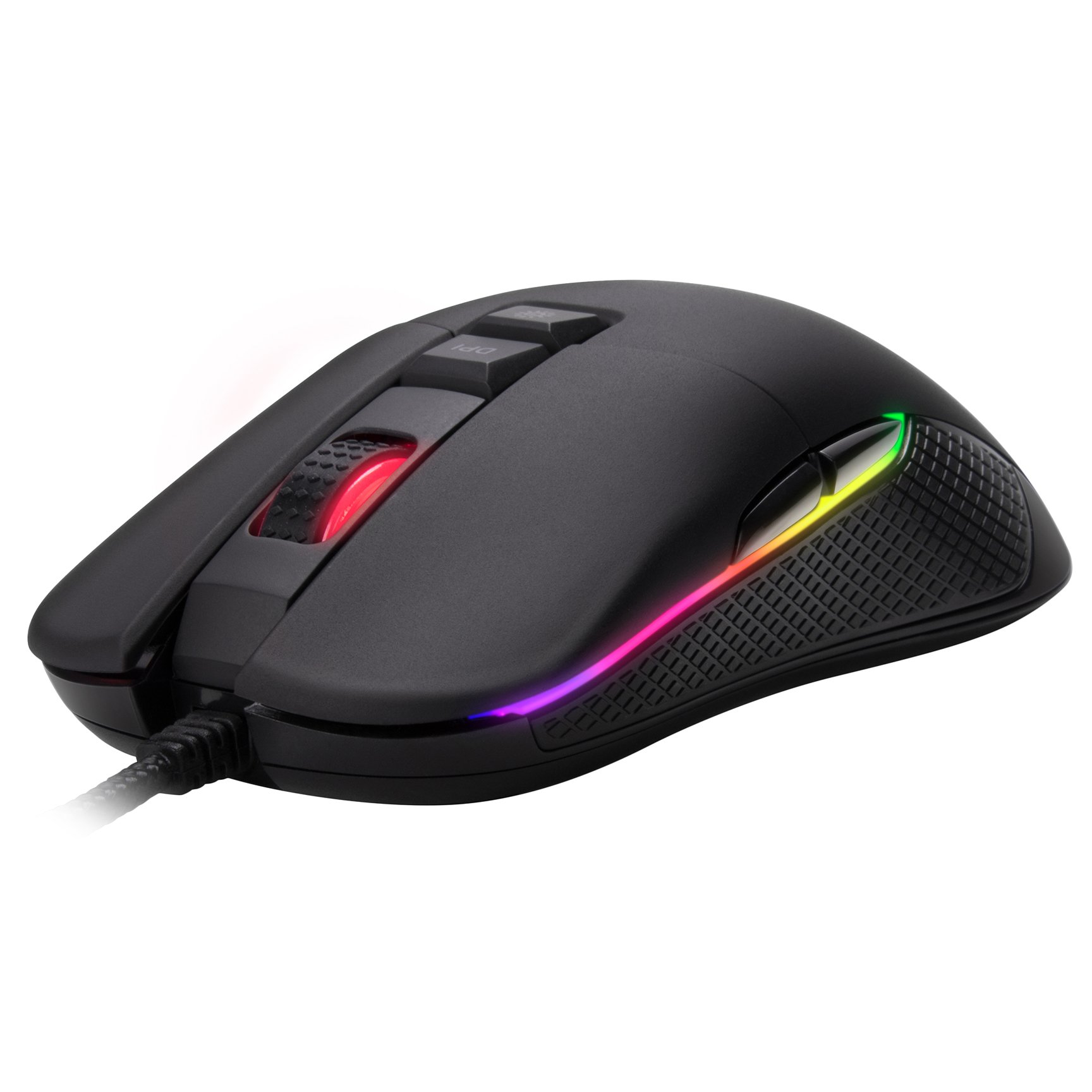 Rosewill RGB Gaming Mouse with Ambidextrous Grip for Computer/PC/Laptop/Mac Book with 10000 DPI Optical Gaming Sensor and Comfortable Ergonomic Design w/9 Buttons (NEON M62)