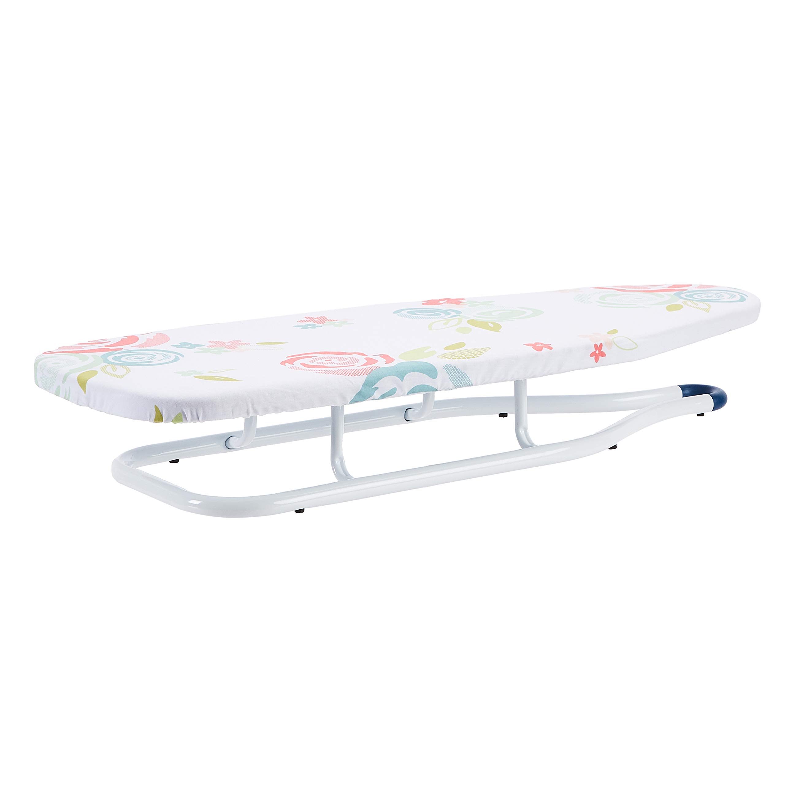 Amazon Basics Ironing Board Tabletop 77x29 cm, White, Floral