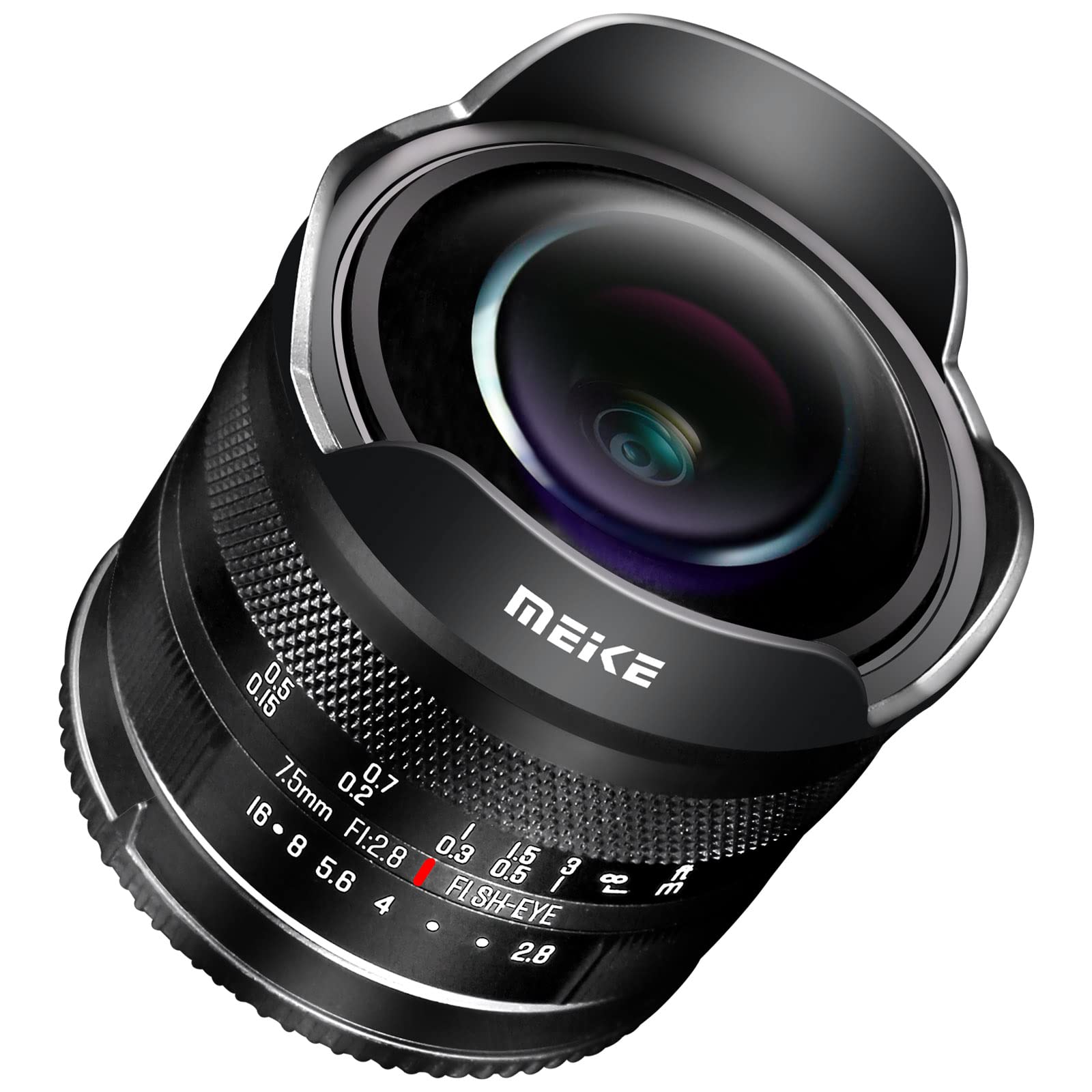 Meike 7.5mm f2.8 Ultra Wide Angle Manual Focus Diagonal Fisheye Lens for Sony E Mount Mirrorless Cameras A6400 A5000 A5100 A6000 A6100 A6300 A6500 A6600 A6700