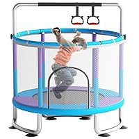 Trampoline for Kids, 60'' Mini Baby Toddler Trampoline, 5FT Small Recreational Trampoline, Indoor/Outdoor Kids & Adults Trampoline with Enclosure Net for Boys Girls Christmas Birthday Gifts