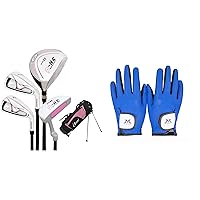MAZEL Kids Golf Club Set & Golf Kids Glove,Bundle of 2