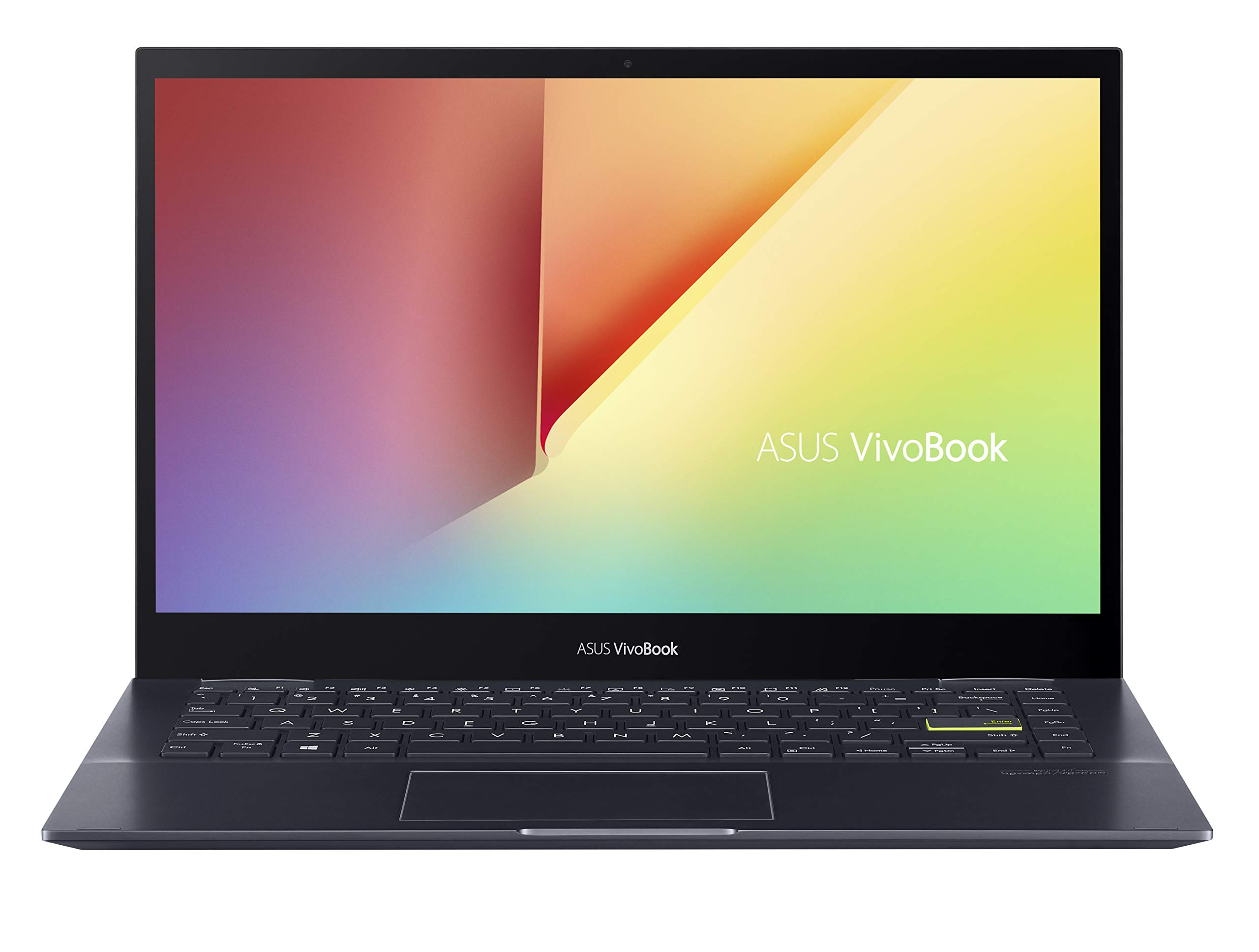 ASUS VivoBook Flip 14 Thin and Light 2-in-1 Laptop, 14” FHD Touch Display, AMD Ryzen 5 4500U, 8GB DDR4 RAM, 256GB SSD, Glossy, Stylus, Fingerprint Reader, Windows 10 Home, Bespoke Black, TM420IA-DB51T