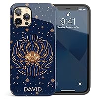 Custom Cancer Zodiac Sign, Astrology Personalized Name Case, Designed ‎for iPhone 15 Plus, iPhone 14 Pro Max, iPhone 13 Mini, iPhone 12, 11, X/XS Max, ‎XR, 7/8‎